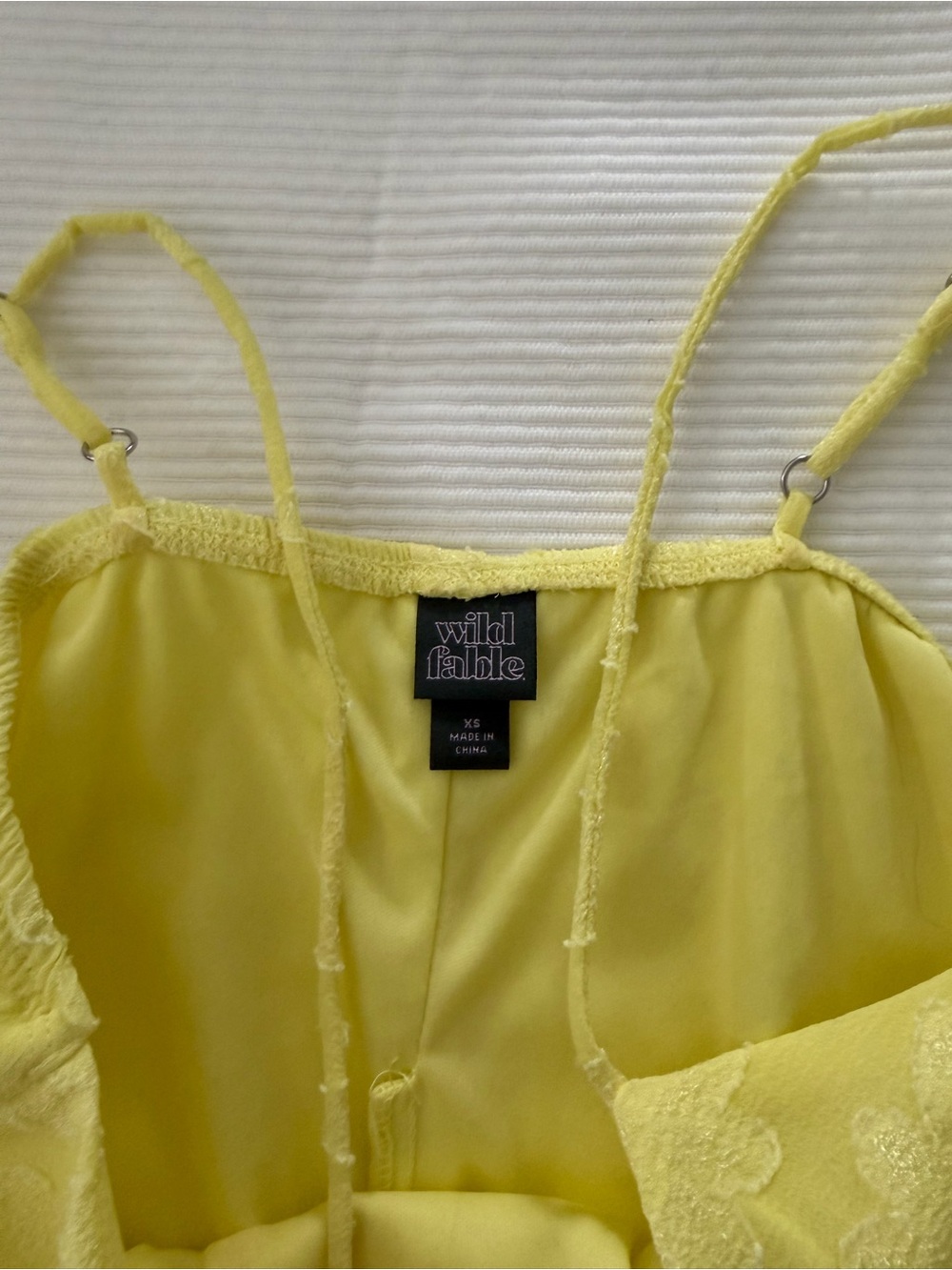 Yellow Floral Ruffle Sundress - Picture 3 of 4